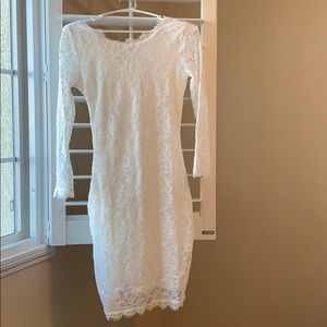 White lace dress